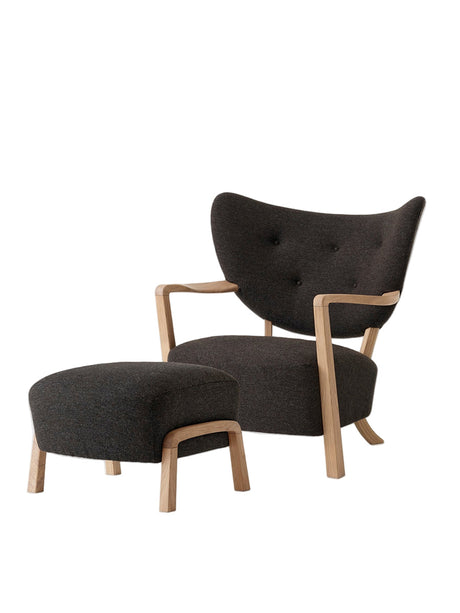 Wulff Sessel inkl. Hocker, - Hallingdal 376 von &Tradition - Eg - Jacobsen Plus
