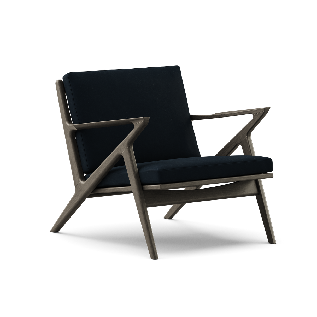 Z Chair, sortlakeret eg fra DK3 - Sortlakeret eg - Alpaca 1108 - Jacobsen Plus