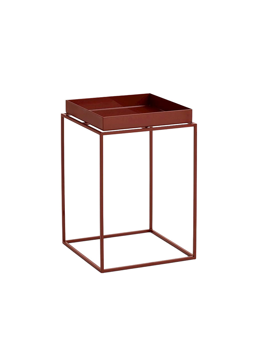 Tray Table Small Hoch 30x30 von HAY - Schokolade (Hochglanz) - Jacobsen Plus