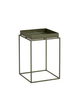 Tray Table Small Hoch 30x30 von HAY - Olivgrün - Jacobsen Plus