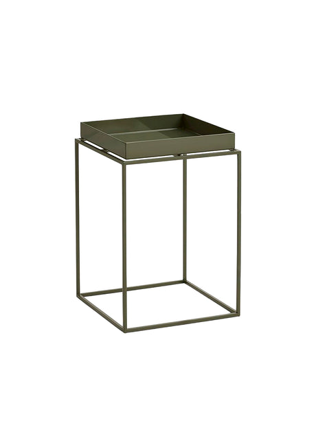 Tray Table Small Hoch 30x30 von HAY - Olivgrün - Jacobsen Plus