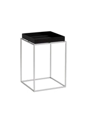 Tray Table Small Hoch 30x30, silikonbeschichtete Stahlbase von HAY