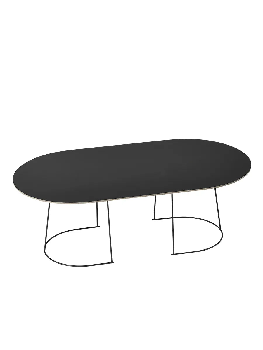 Airy Coffee Table, large fra Muuto - Black - Jacobsen Plus