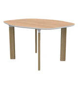 Analog Bord JH43 von Fritz Hansen - Eg-Furnier / Weiß / Eg - Jacobsen Plus