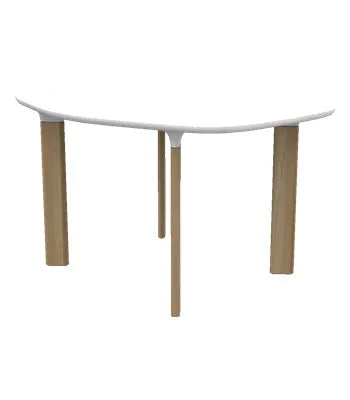 Analog Bord JH43 von Fritz Hansen - Weißes Laminat / Weiß / Eg - Jacobsen Plus
