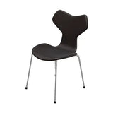 3130 Grand Prix, fuldpolstret af Arne Jacobsen - Fuldpolstret / Soft læder / Sort-brun - Jacobsen Plus