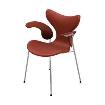 3208 Liljen med armlæn af Arne Jacobsen - Soft læder / Cognac - Jacobsen Plus