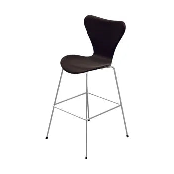 3197 Høj Barstol af Arne Jacobsen - Fuldpolstret / Grace læder / Mørk-brun - Jacobsen Plus