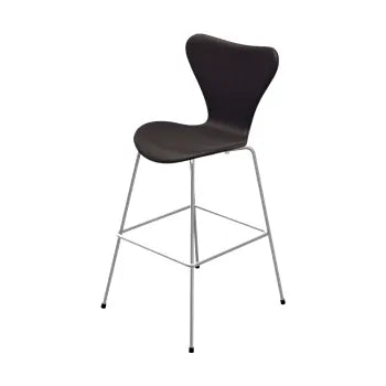 3197 Høj Barstol af Arne Jacobsen - Fuldpolstret / Soft læder / Sort-brun - Jacobsen Plus