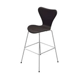 3197 Høj Barstol af Arne Jacobsen - Fuldpolstret / Soft læder / Sort-brun - Jacobsen Plus