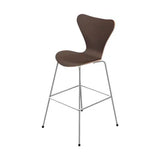 3197 Høj Barstol af Arne Jacobsen - Uden polstring / Mørkbejdset / Ingen farve - Jacobsen Plus