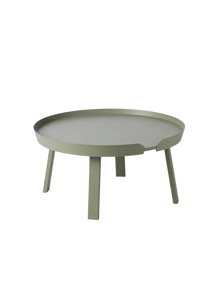 Around Coffee Table, large von Muuto - Staubgrün - Jacobsen Plus