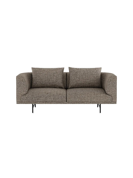 Vipp - Chimney 2-Sitzer-Sofa - Bark - Schwarz pulverbeschichtet Gestell - Jacobsen Plus