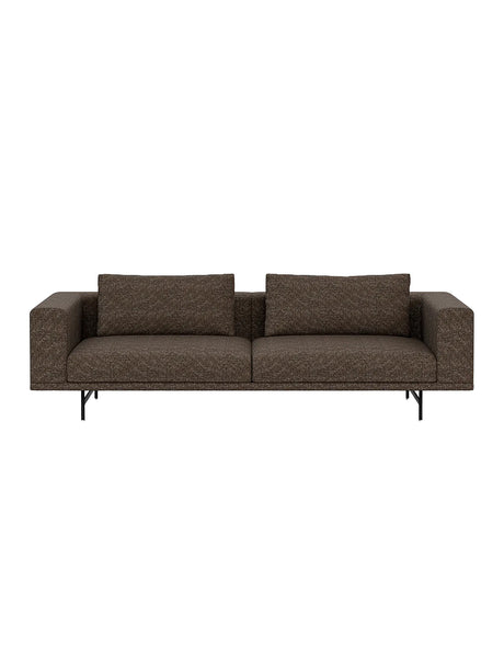Vipp - Loft 3-Sitzer-Sofa - Bark - Schwarz pulverbeschichtet Gestell - Jacobsen Plus