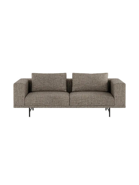 Vipp - Loft 2-Sitzer-Sofa - Bark - Schwarz pulverbeschichtet Gestell - Jacobsen Plus