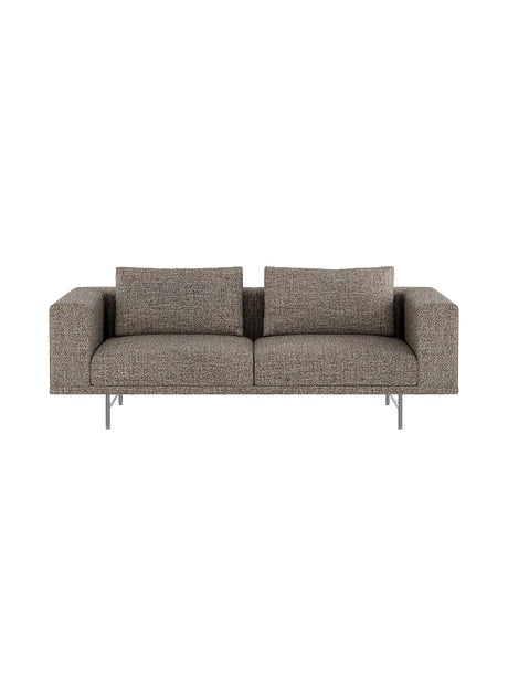Vipp - Loft 2-Sitzer-Sofa - Bark - Schwarz pulverbeschichtet Gestell - Jacobsen Plus