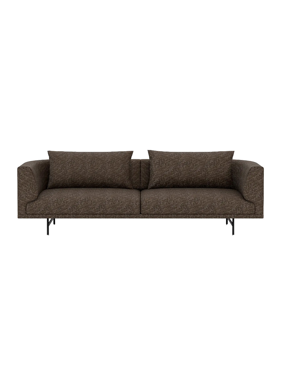 Vipp - Chimney 3-Personers Sofa - Bark - Sort pulverlakeret stel - Jacobsen Plus