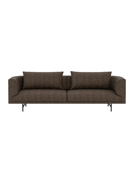 Vipp - Chimney 3-Sitzer-Sofa - Bark - Schwarz pulverbeschichtet Gestell - Jacobsen Plus