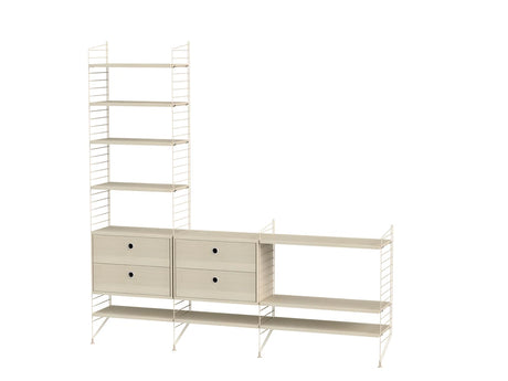 Regal, Living room J fra String - Beige - Esche - Jacobsen Plus