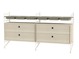 Soveværelse, bundle G fra String - Beige - ask - Jacobsen Plus
