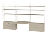 Kontor, bundle F fra String - Beige - beige - Jacobsen Plus