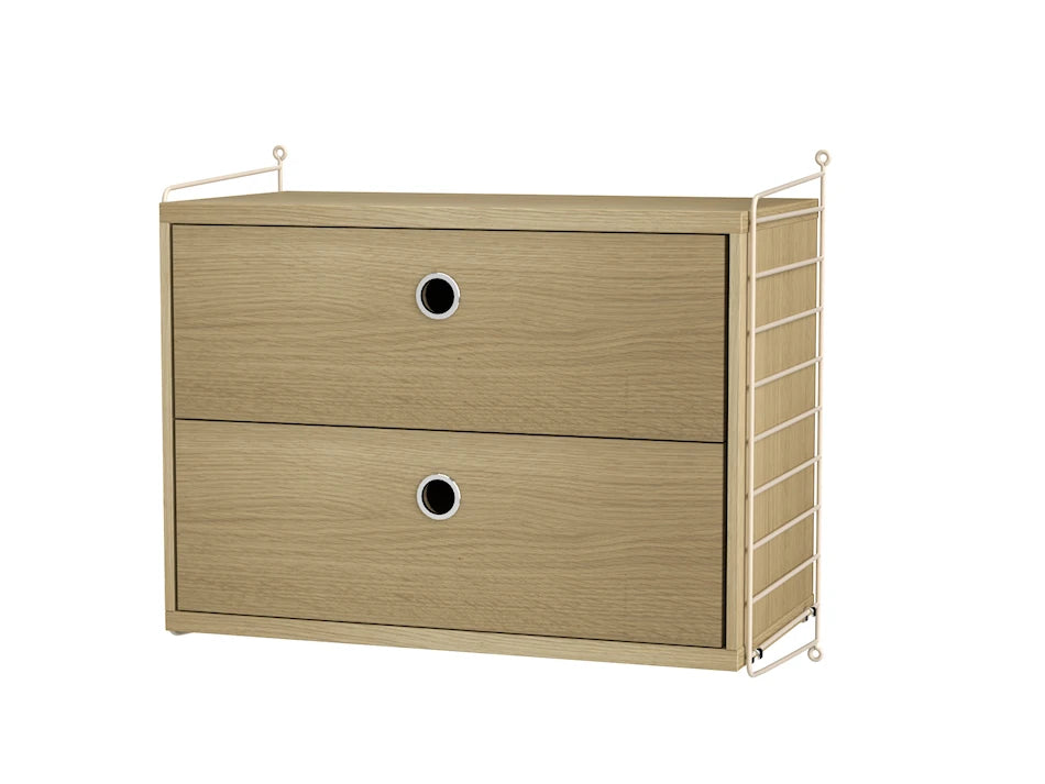 Soveværelse, bundle A fra String - Beige - eg - Jacobsen Plus
