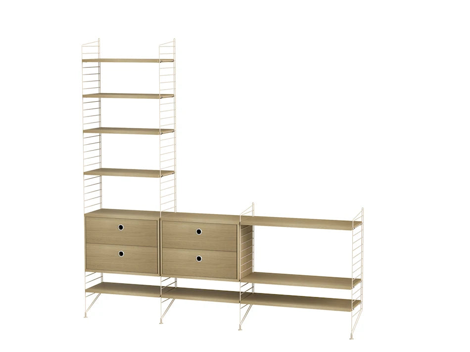 Reol, Living room J fra String - Beige - eg - Jacobsen Plus
