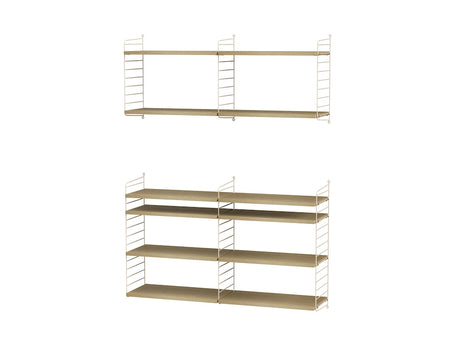 Reol, Living room N fra String - Beige - eg - Jacobsen Plus