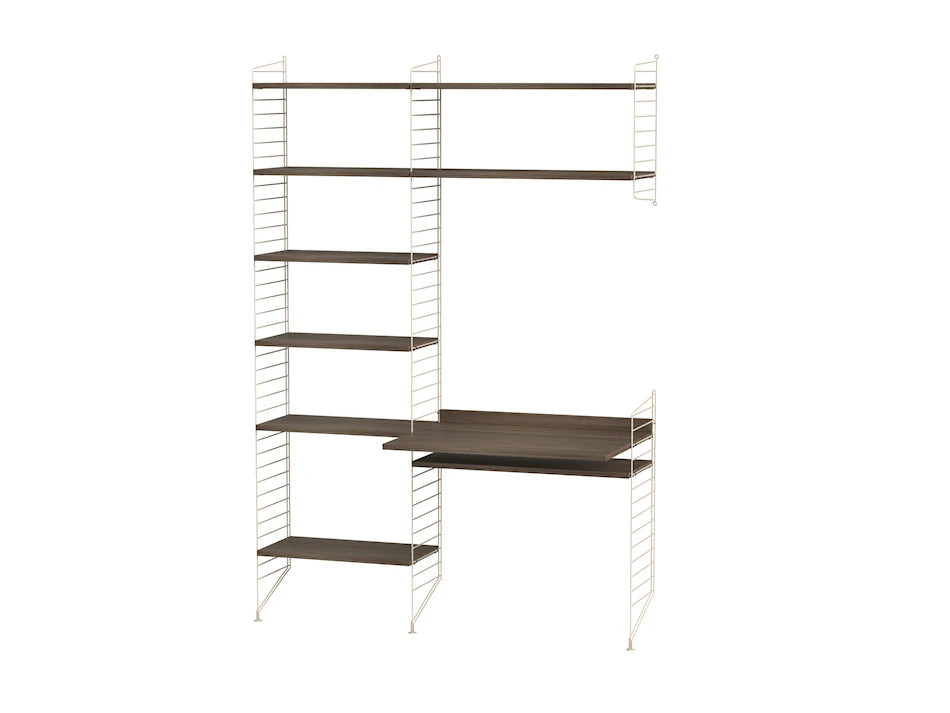 Kontor, bundle G fra String - Beige - valnød - Jacobsen Plus