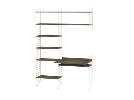 Kontor, bundle G fra String - Beige - valnød - Jacobsen Plus