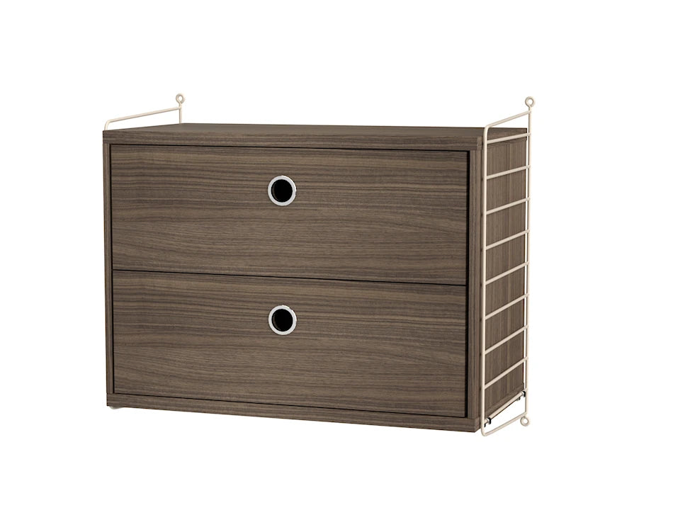 Soveværelse, bundle A fra String - Beige - valnød - Jacobsen Plus