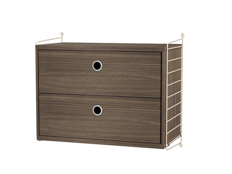 Soveværelse, bundle A fra String - Beige - valnød - Jacobsen Plus