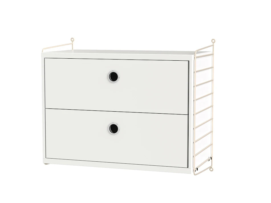 Soveværelse, bundle A fra String - Beige - hvid - Jacobsen Plus