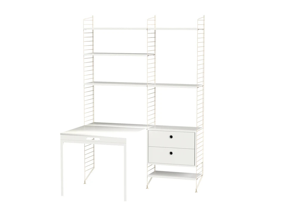 Büro, Bundle E von String - Beige - Weiß - Jacobsen Plus
