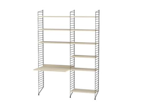 Büro, bundle B von String - Schwarz - Esche - Jacobsen Plus