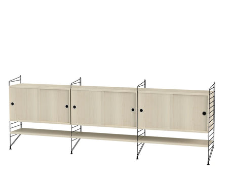 Regal, Living Room F von String - Schwarz - Esche - Jacobsen Plus