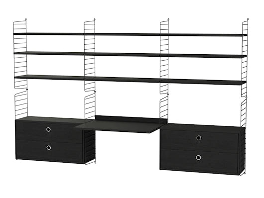 Kontor, bundle F fra String - Sort - sort ask - Jacobsen Plus