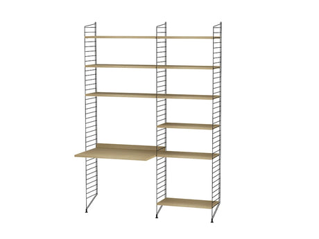 Büro, bundle B von String - Schwarz - Eiche - Jacobsen Plus