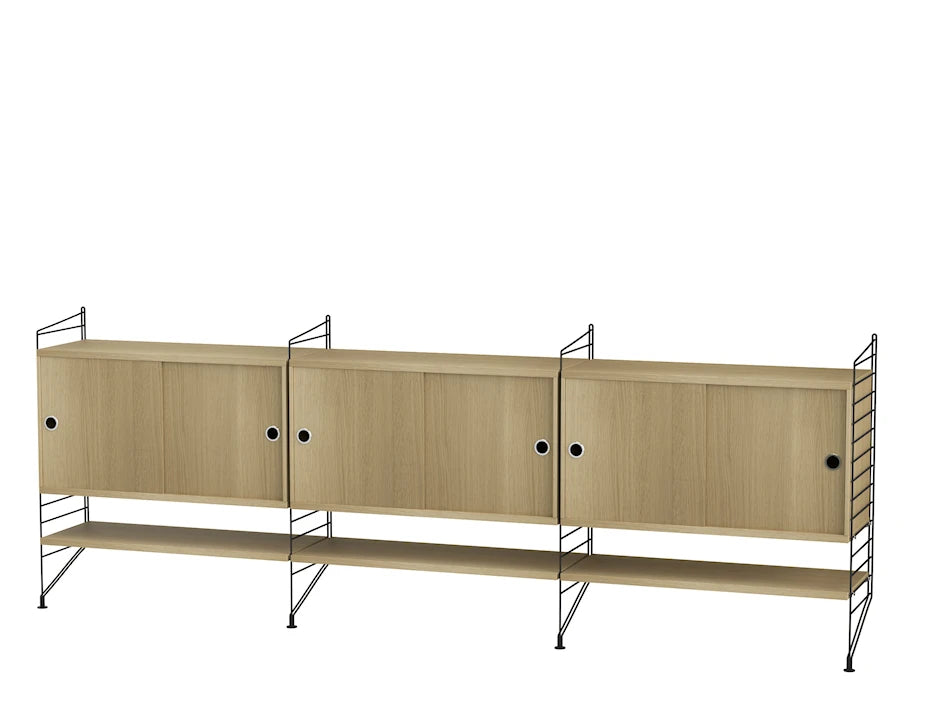 Reol, Living room F fra String - Sort - eg - Jacobsen Plus