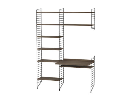 Kontor, bundle G fra String - Sort - valnød - Jacobsen Plus