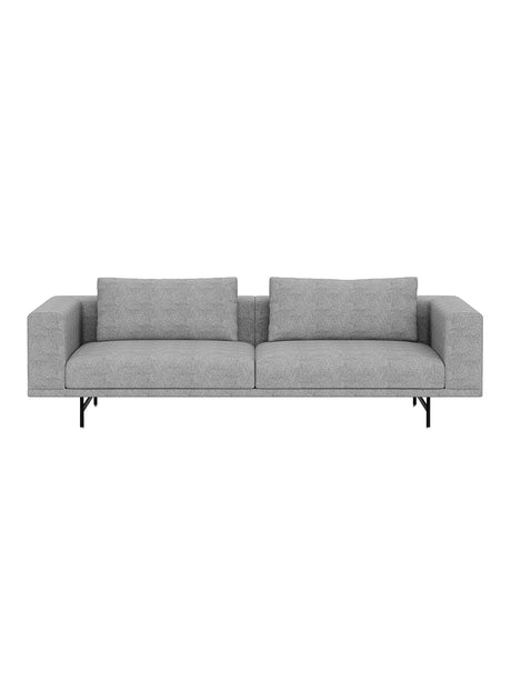 Vipp - Loft 3-Sitzer-Sofa - Bark - Schwarz pulverbeschichtet Gestell - Jacobsen Plus