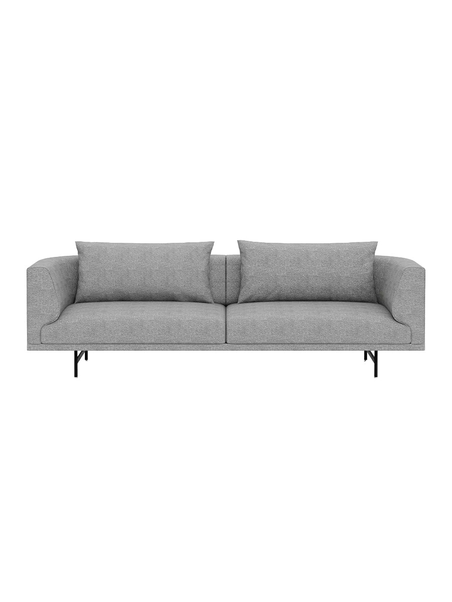 Vipp - Chimney 3-Personers Sofa - Brook - Sort pulverlakeret stel - Jacobsen Plus