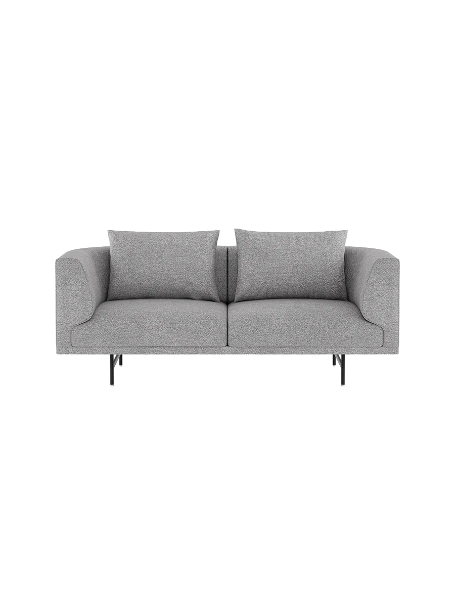 Vipp - Chimney 2-Sitzer-Sofa - Brook - Schwarz pulverbeschichtet Gestell - Jacobsen Plus