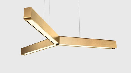 Y Model Pendelleuchte von Anour - Gebürstetes Messing - Jacobsen Plus