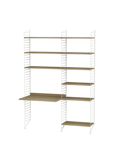 Büro, bundle B von String - Weiß - Eiche - Jacobsen Plus