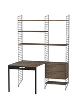Büro, Bundle E von String - Schwarz - Walnuss - Jacobsen Plus