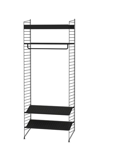 Hallway L, Eingangsregal von String Furniture - Schwarz - Jacobsen Plus