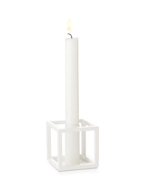 Kubus 1 Kerzenständer, Weiß von Audo Copenhagen - 1 - Jacobsen Plus