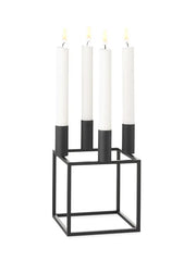 Kubus 4 Kerzenständer, Schwarz von Audo Copenhagen