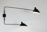 Big Wall Lamp w/2 Rotating Straight Arms af Serge Mouille - 4 - Jacobsen Plus